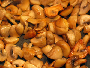 Butter-fried mushrooms